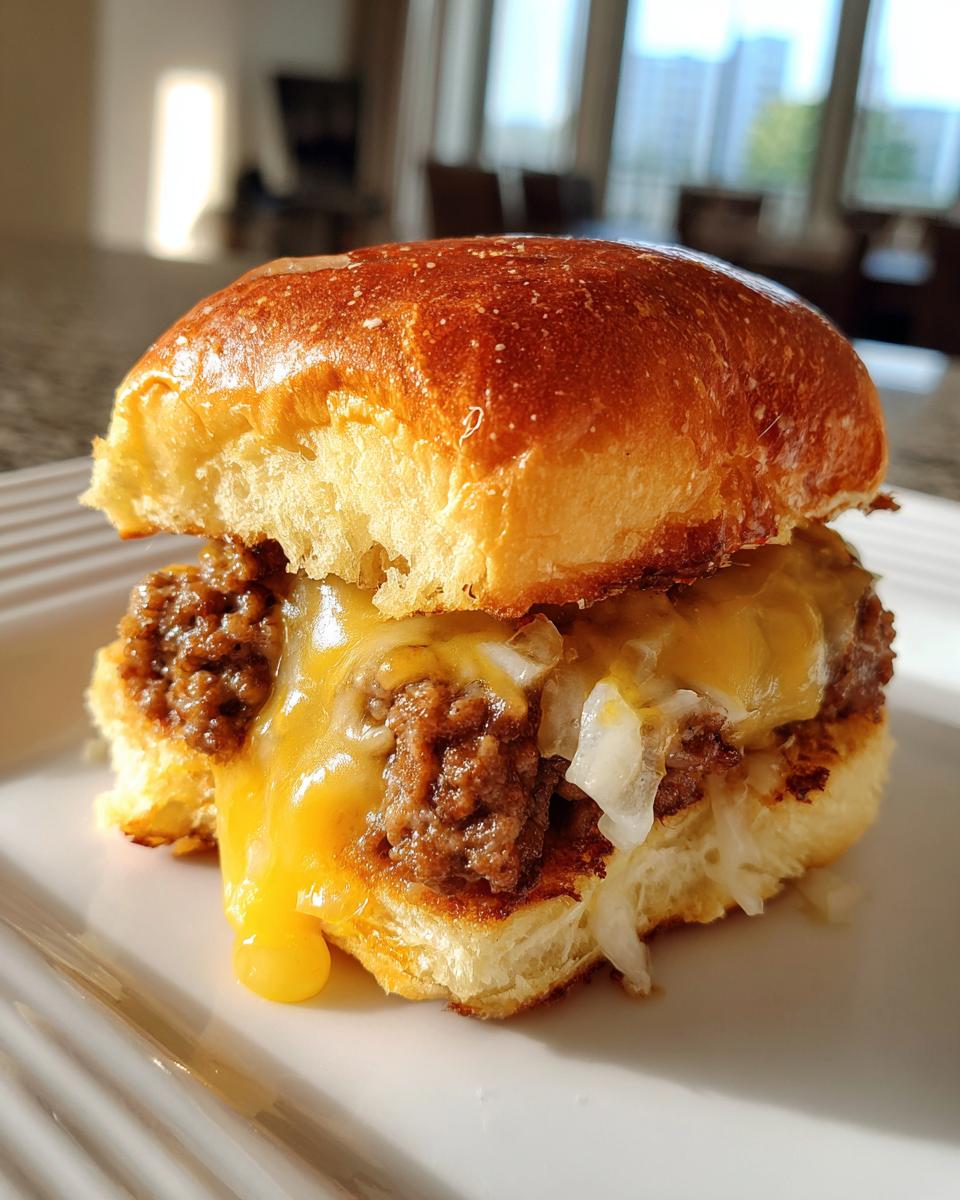 Beef & Cheddar Sliders - detail 1