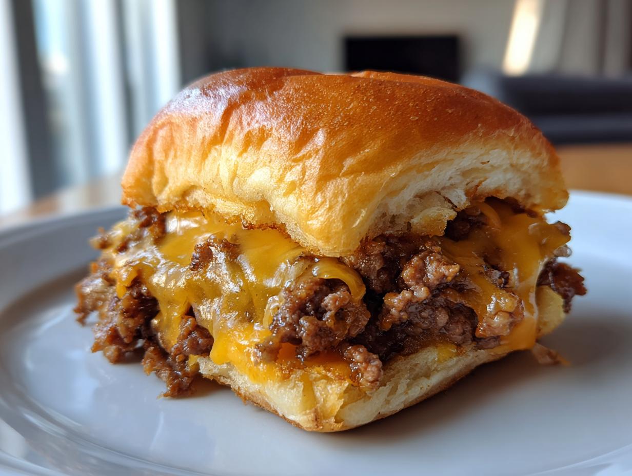 Beef & Cheddar Sliders