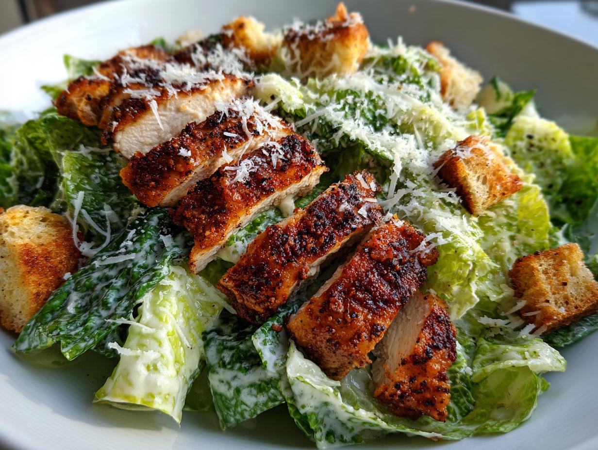 Blackened Chicken Caesar Salad