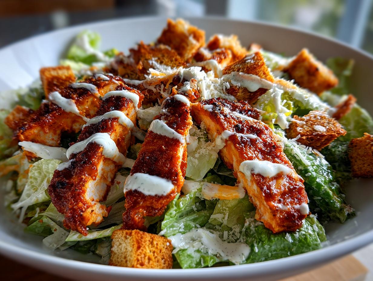 Buffalo Chicken Caesar Salad