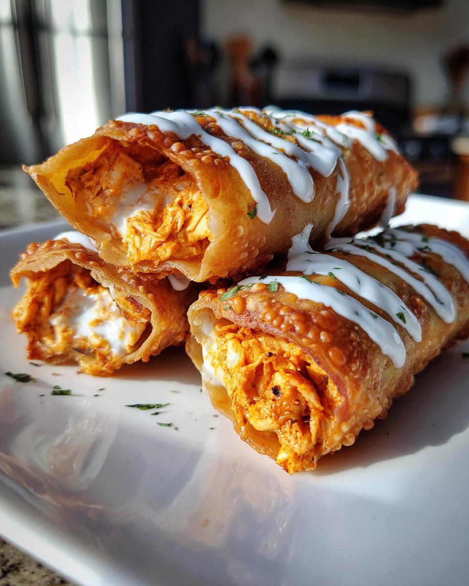 Buffalo Chicken Dip Egg Rolls - detail 3