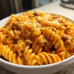 30-Minute Cajun Cheesy Beef Rotini with Irresistible Cream 6 Cajun Cheesy Beef Rotini in Creamy Garlic Sauce