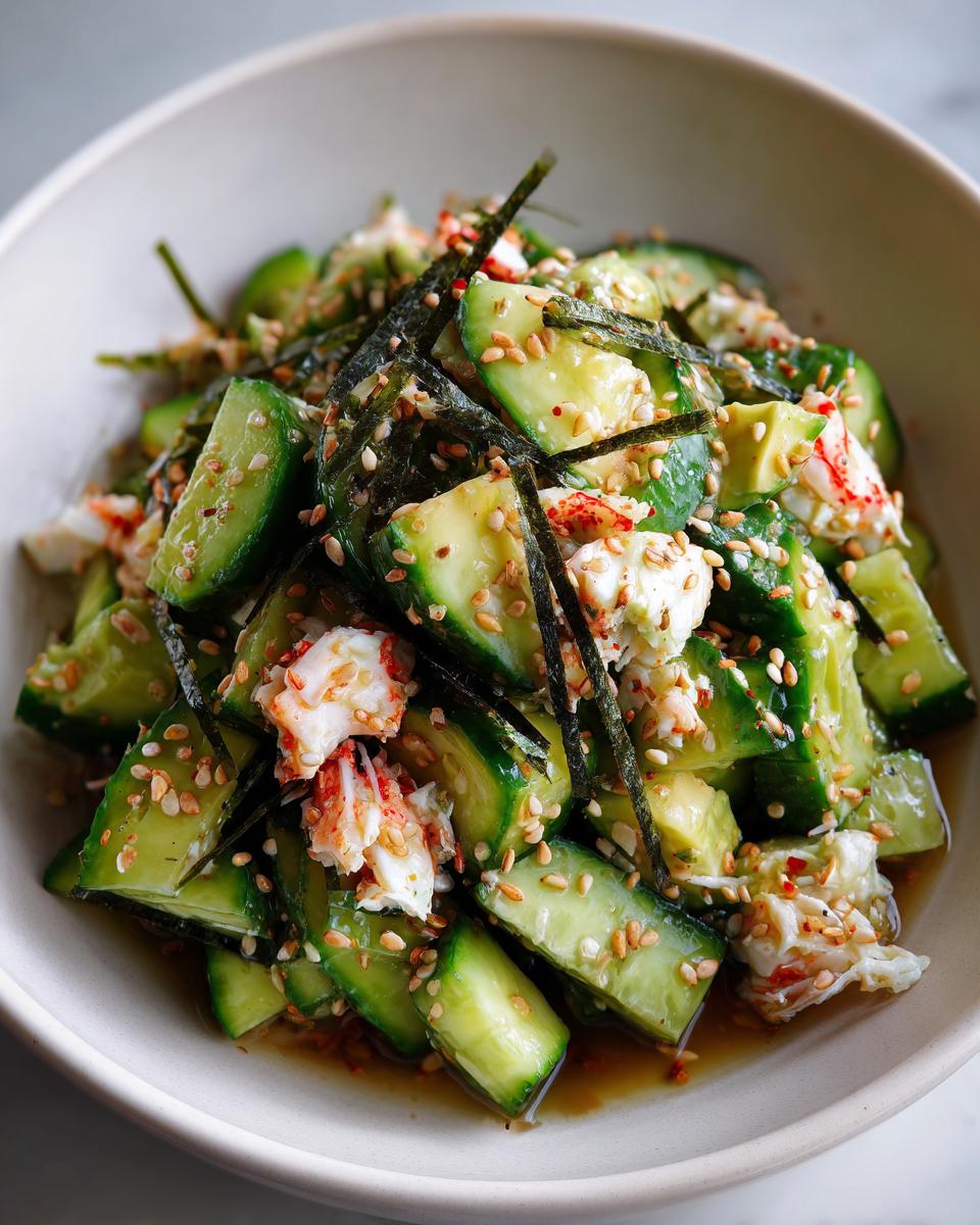 Delicious 10-Minute California Roll Cucumber Salad 7 California Roll Cucumber Salad - detail 2