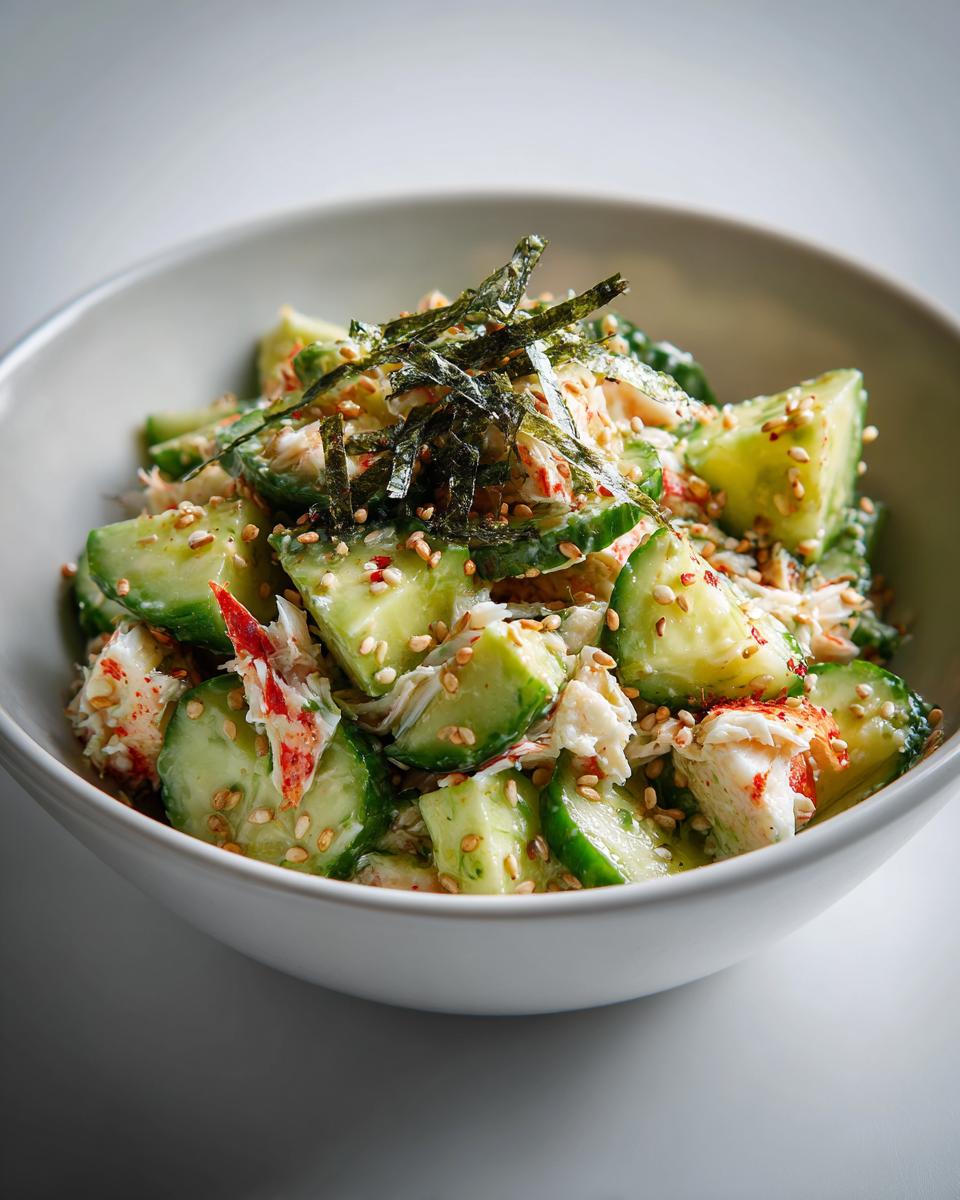 Delicious 10-Minute California Roll Cucumber Salad 8 California Roll Cucumber Salad - detail 3