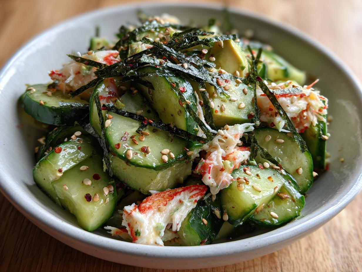 California Roll Cucumber Salad