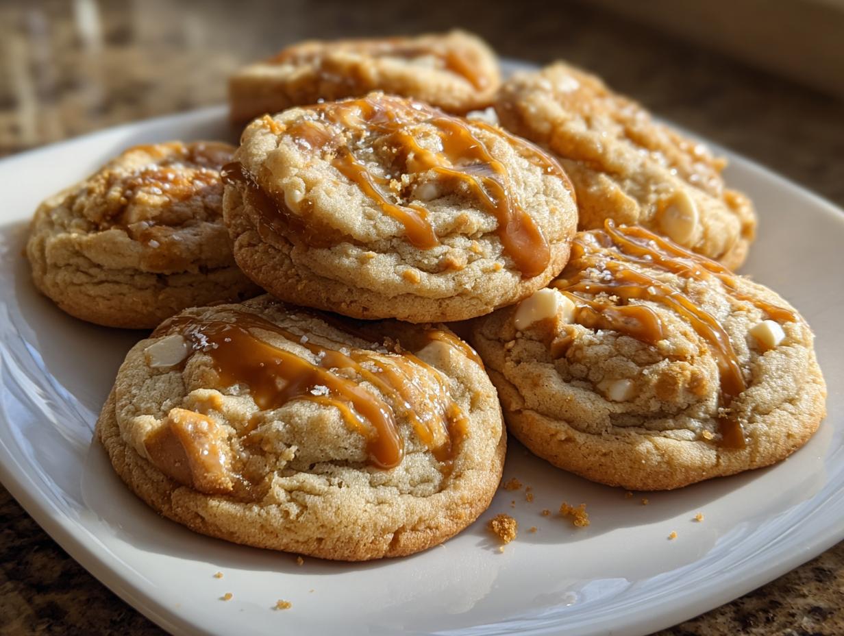 Caramel Cheesecake Cookies