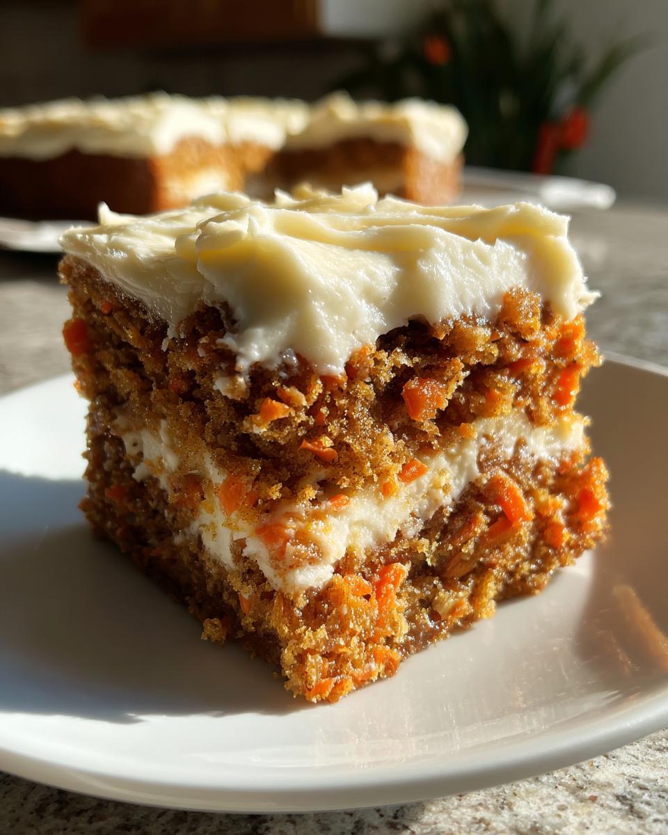 Irresistible 2-Layer Carrot Cake Bars with Cream Cheese Frosting 9 Carrot Cake Bars with Cream Cheese Frosting - detail 4