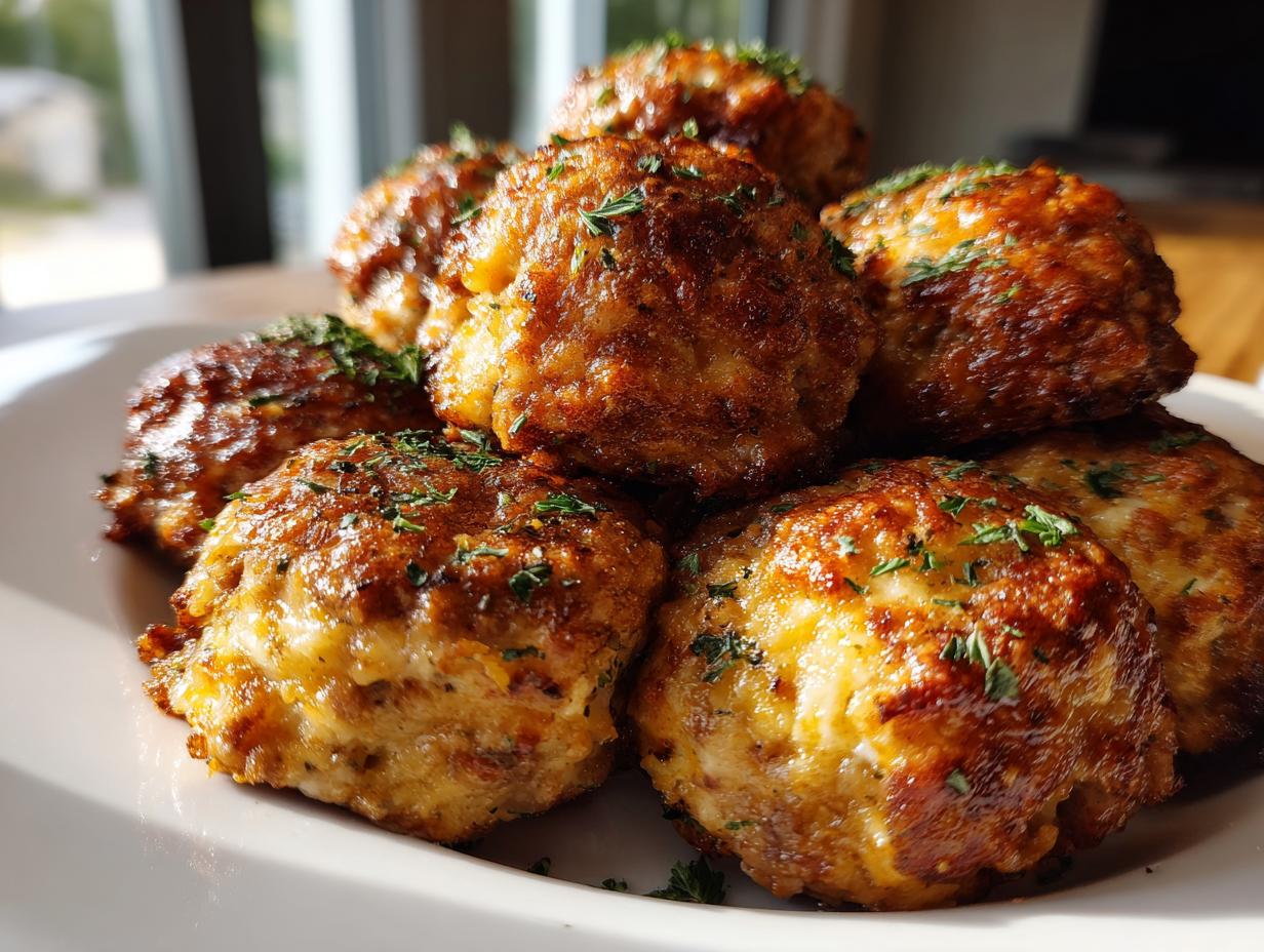 Cheddar Bay Sausage Balls recipe