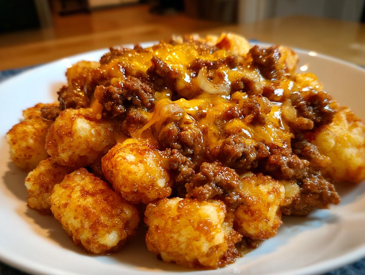 Cheeseburger tots