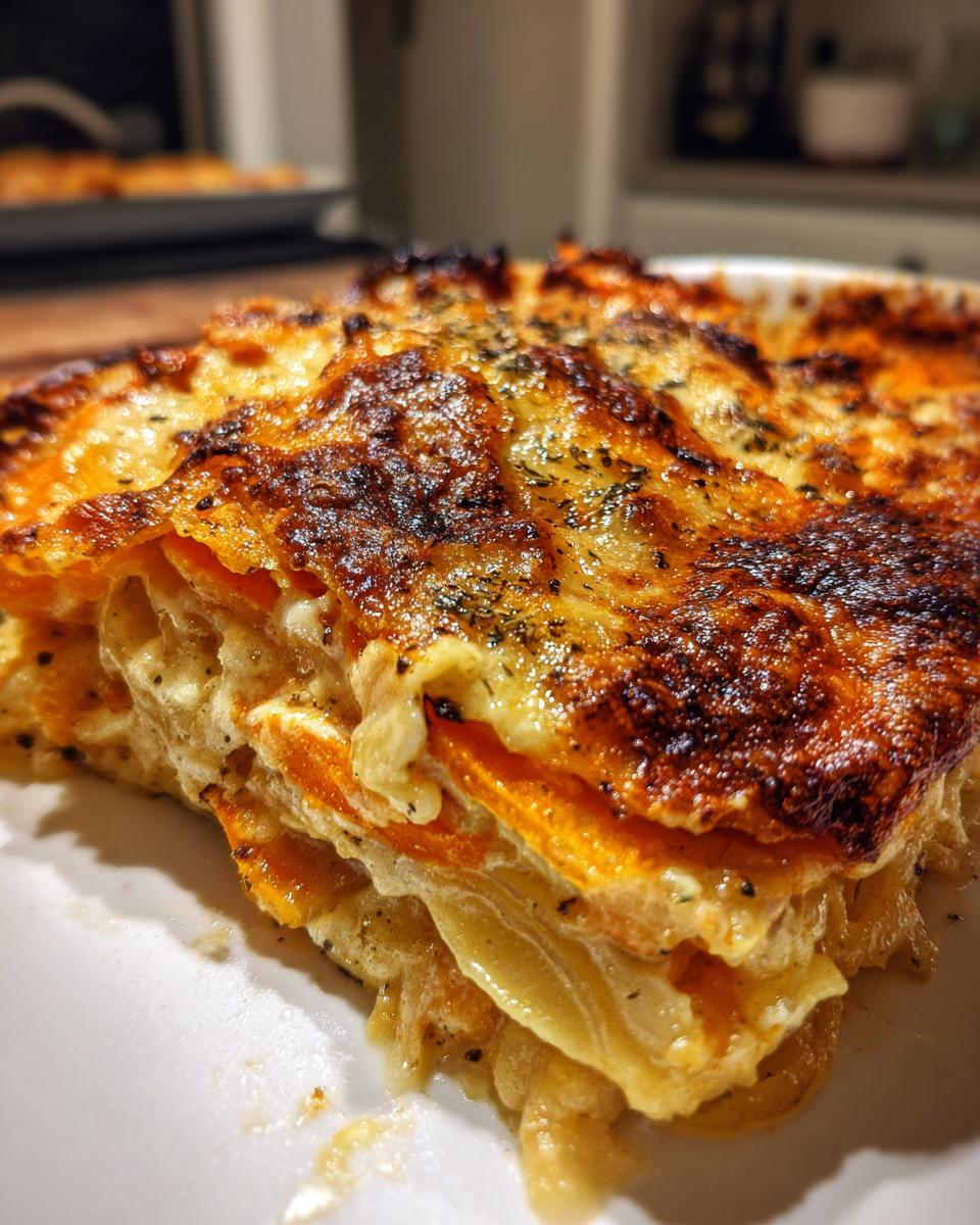 Cheesy Root Vegetable Gratin