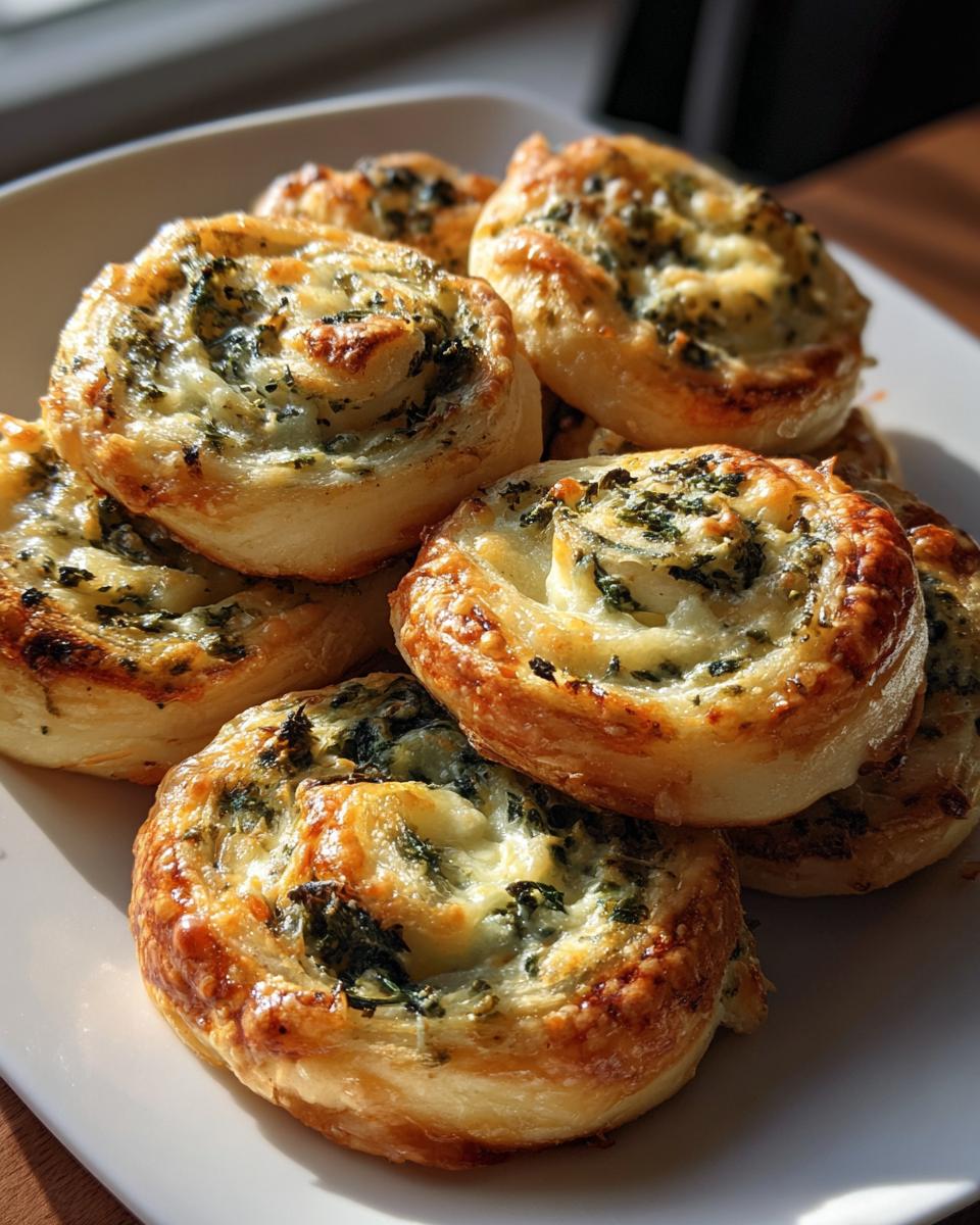 30-Minute Cheesy Spinach Artichoke Pinwheels That Wow! 8 Cheesy Spinach Artichoke Pinwheels - detail 3