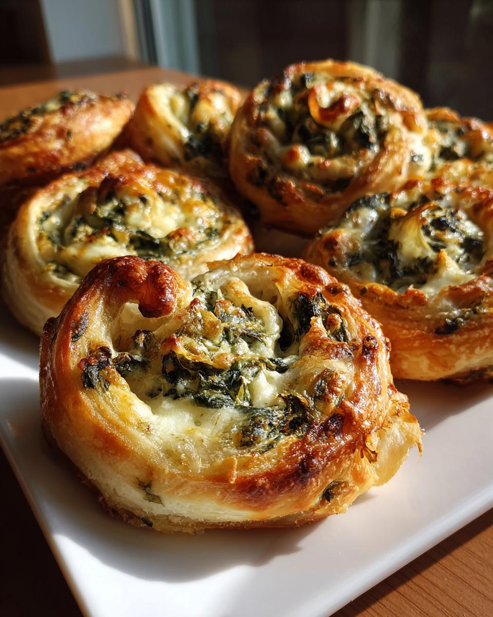30-Minute Cheesy Spinach Artichoke Pinwheels That Wow! 9 Cheesy Spinach Artichoke Pinwheels - detail 4