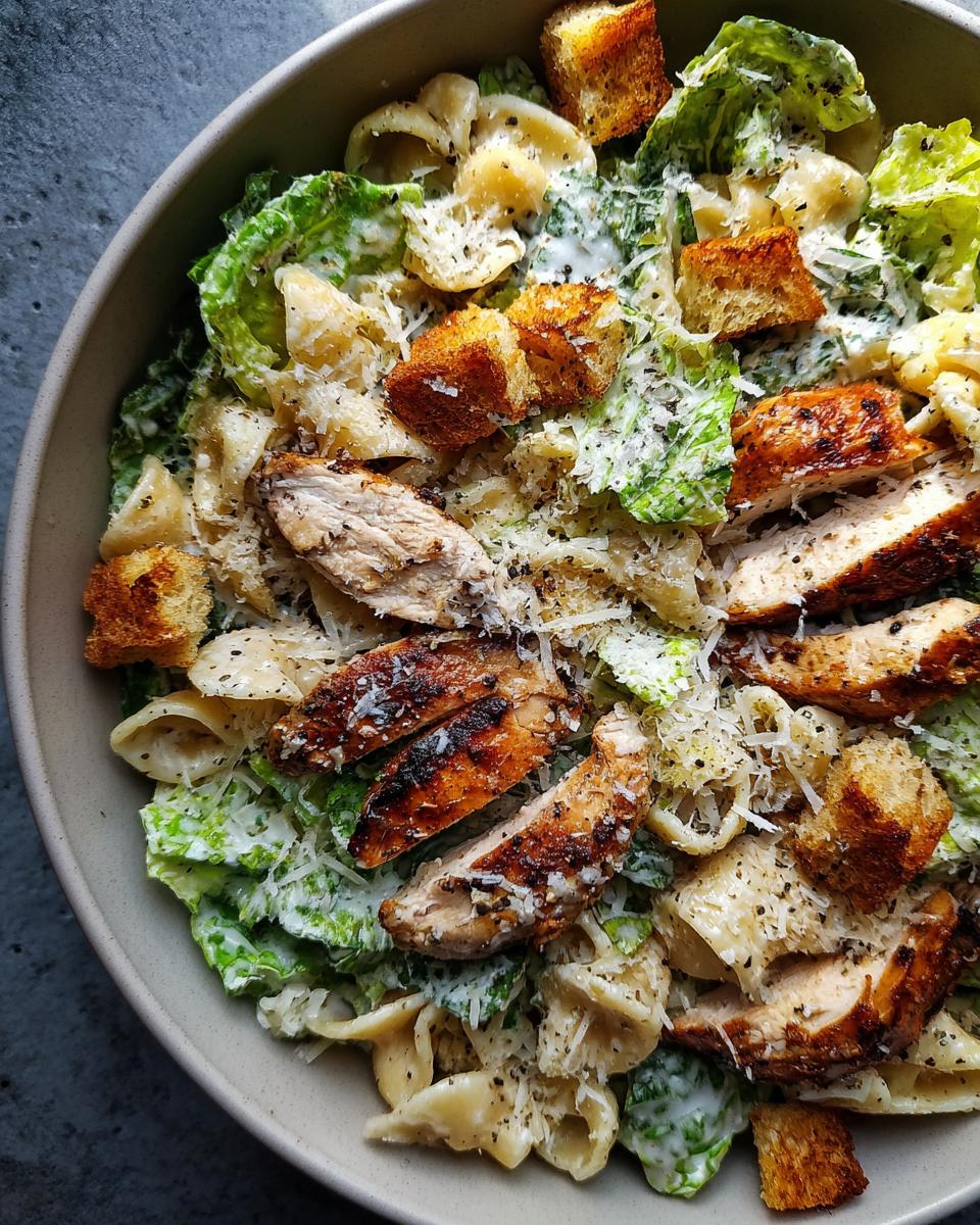 Irresistible Chicken Caesar Pasta Salad in Just 25 Minutes 8 Chicken Caesar Pasta Salad - detail 3