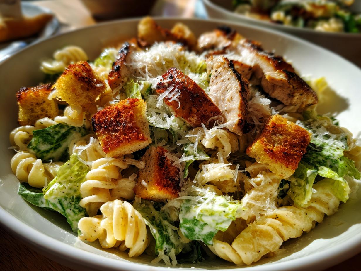 Chicken Caesar Pasta Salad