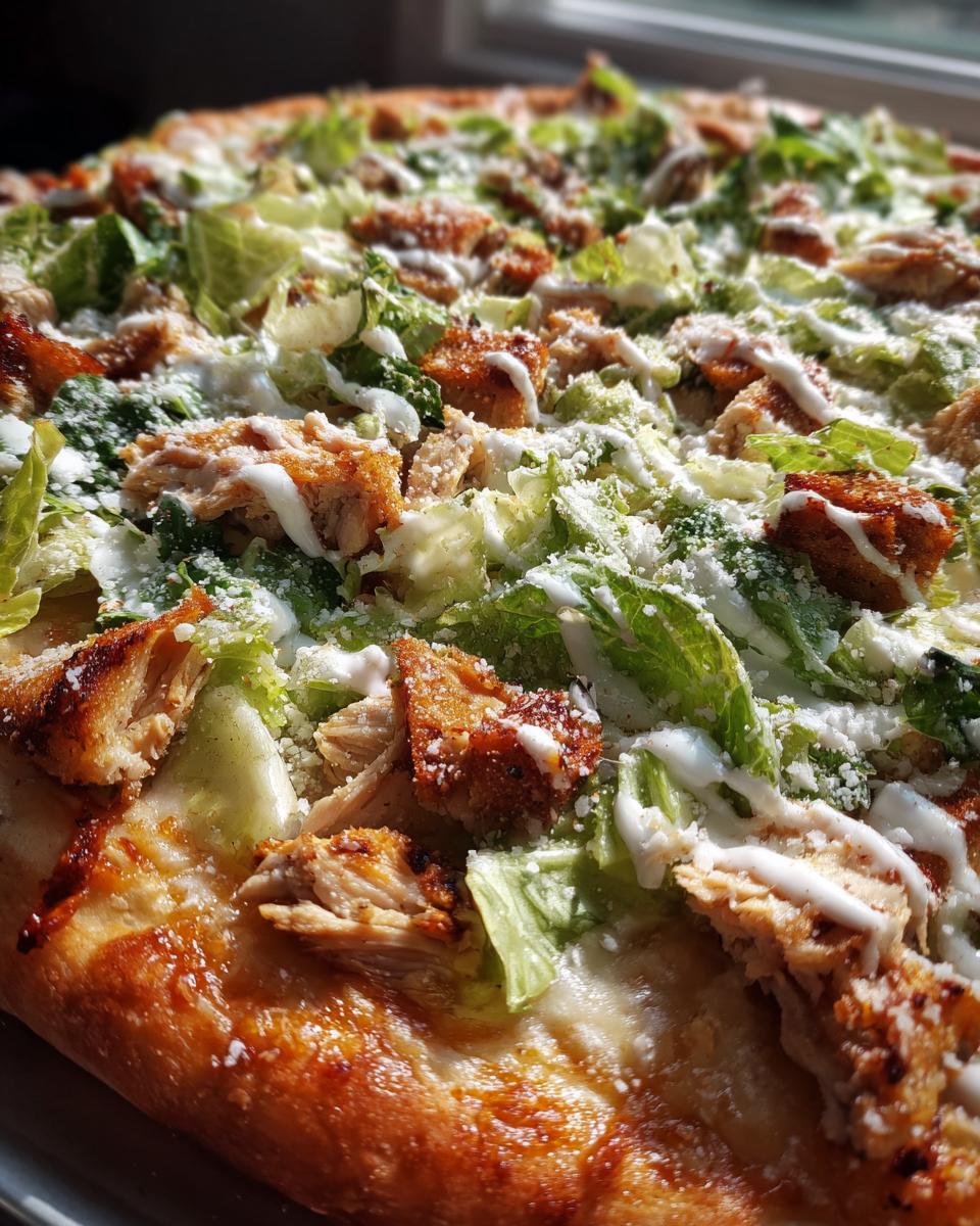 Chicken Caesar Salad Pizza - detail 1