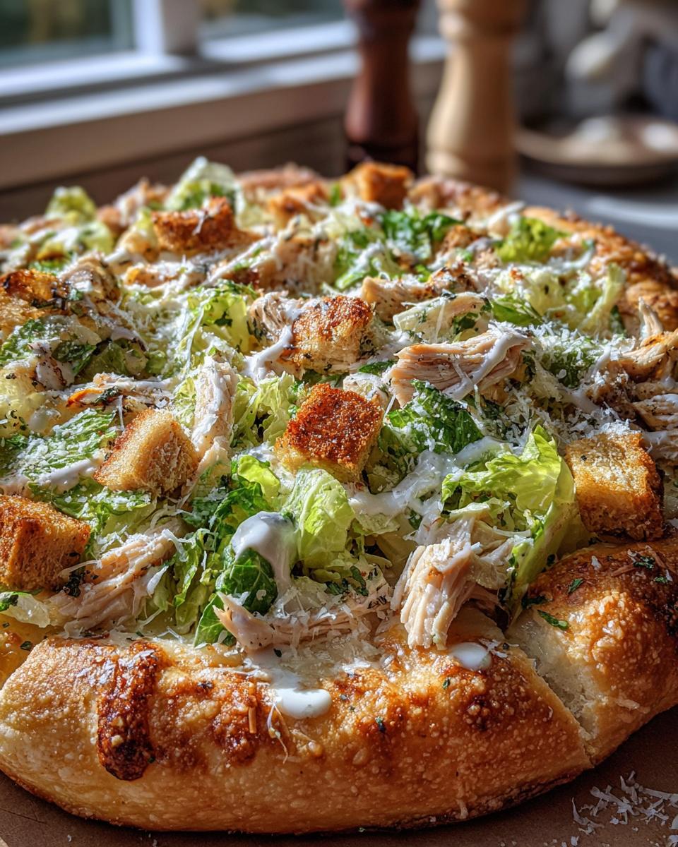 Chicken Caesar Salad Pizza - detail 2