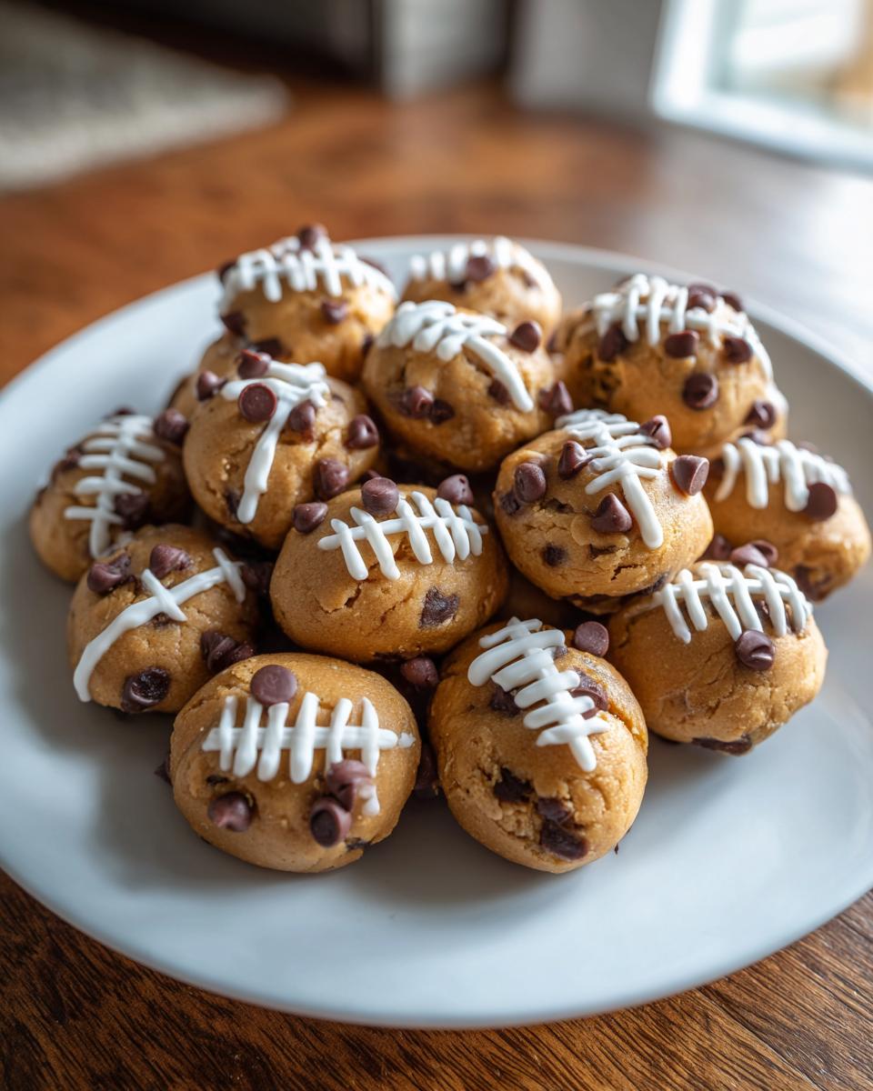 Chocolate Chip Cookie Dough Footballs - detail 3