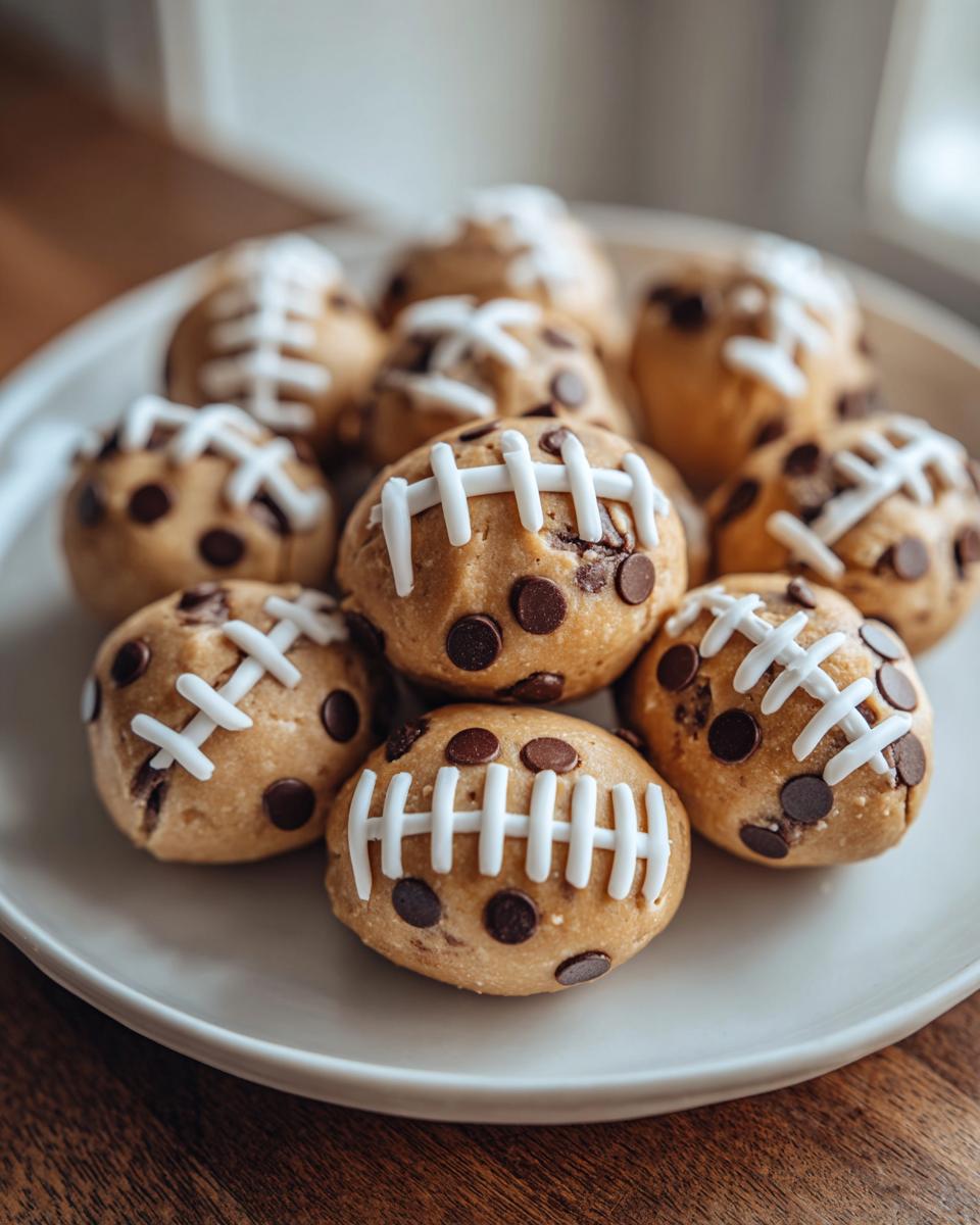 Chocolate Chip Cookie Dough Footballs - detail 4