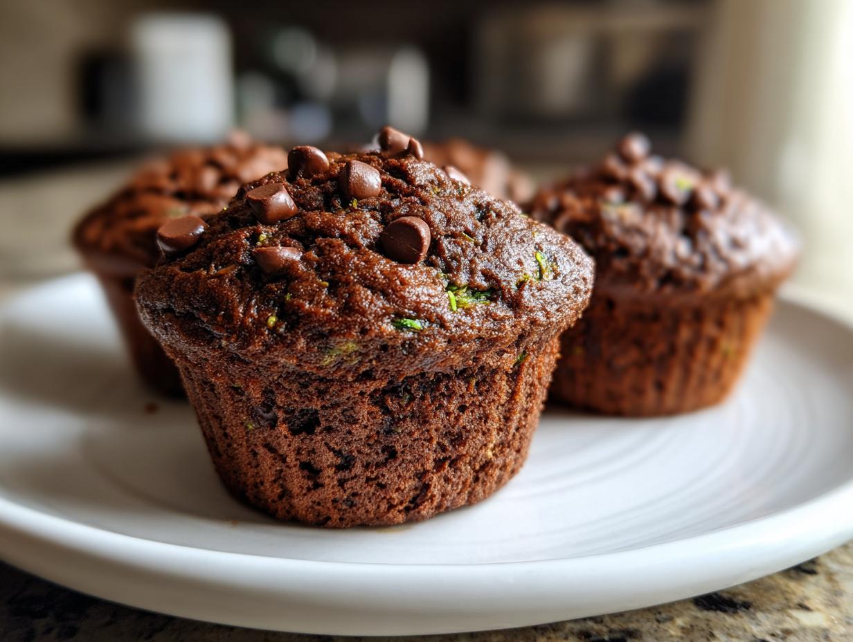 Chocolate Zucchini Muffins