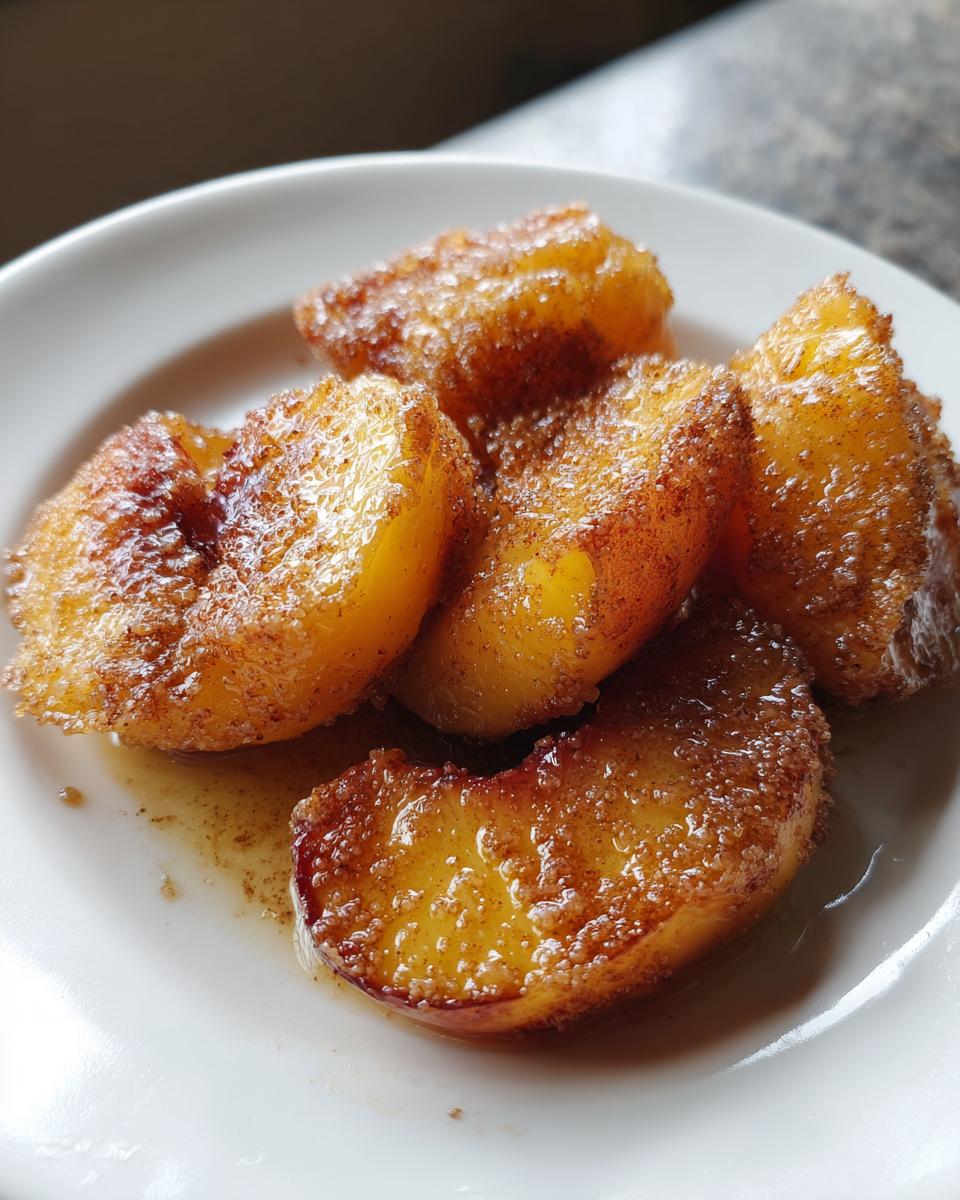 Cinnamon Sugar Baked Peaches - detail 4