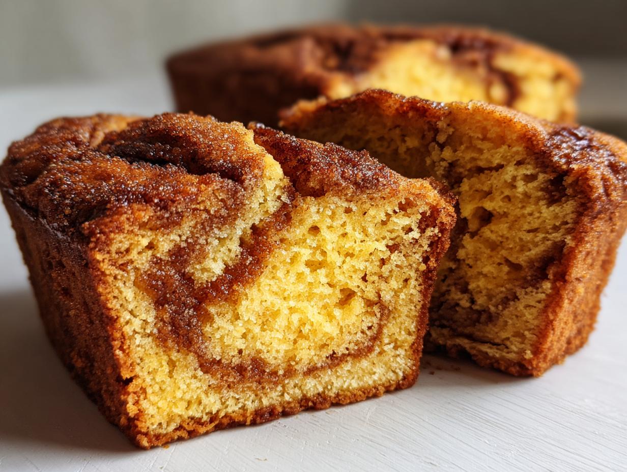 Cinnamon Swirl Pumpkin Bread Mini Loaves