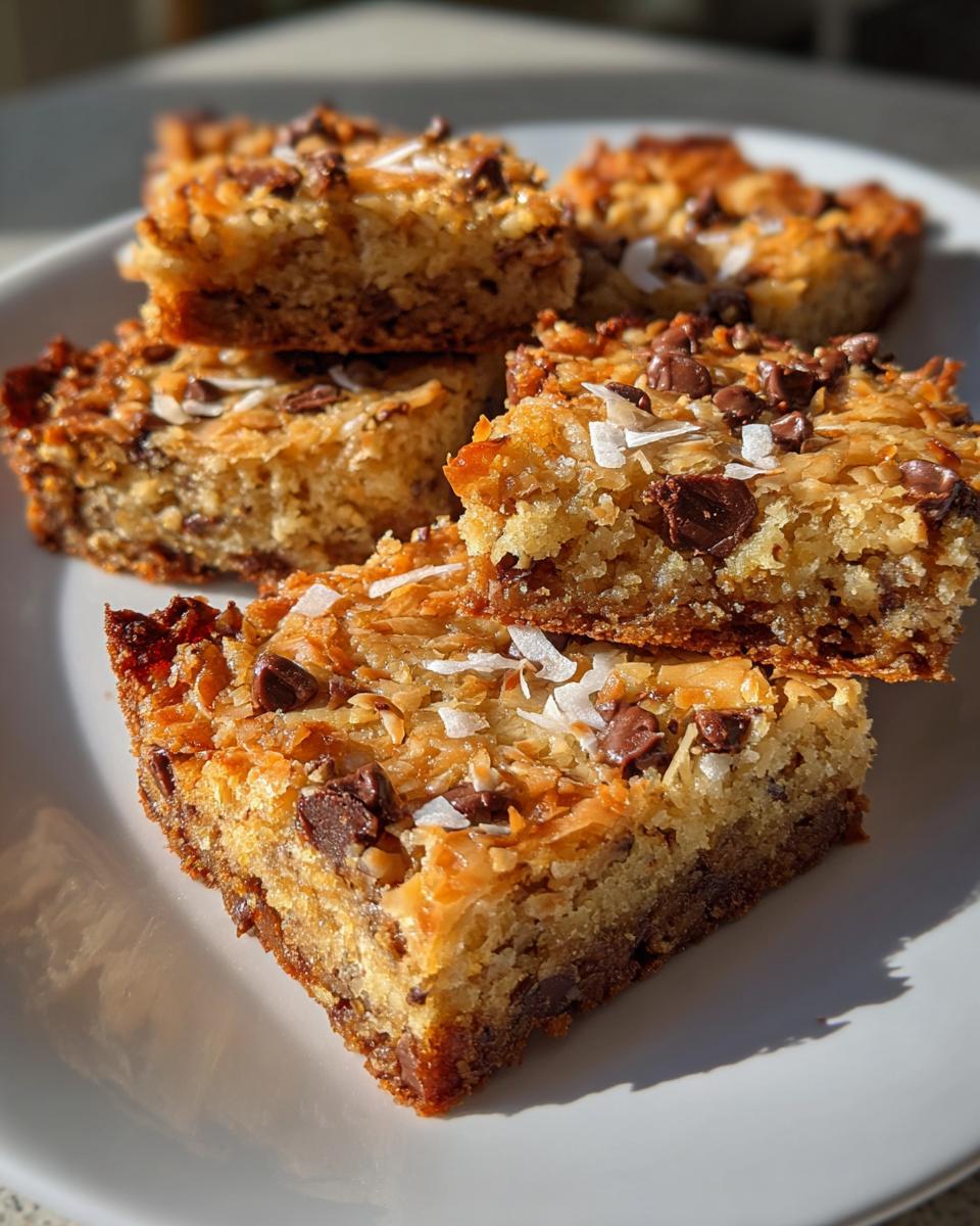 Coconut Toffee Chocolate Chip Cookie Bars - detail 1