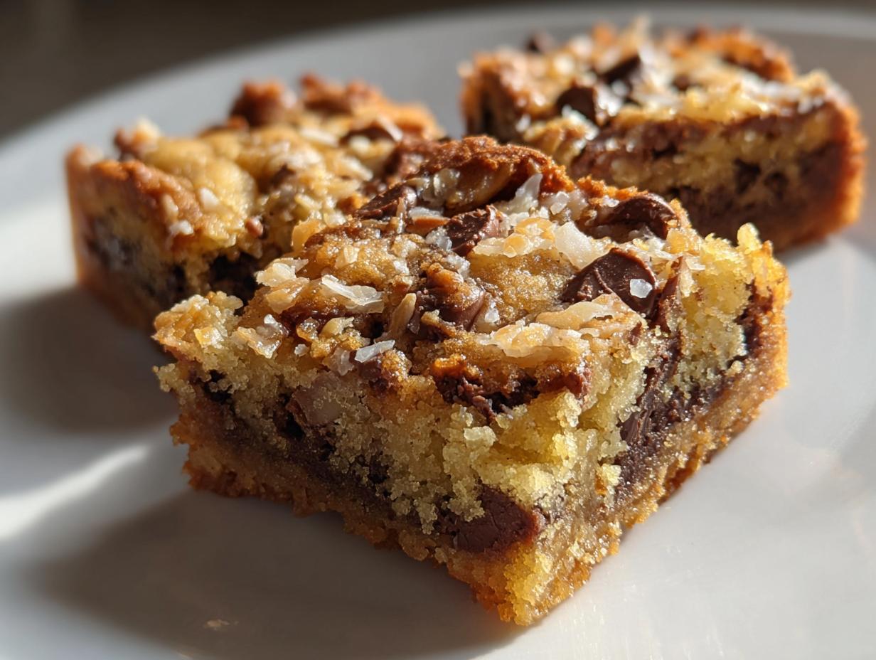 Coconut Toffee Chocolate Chip Cookie Bars