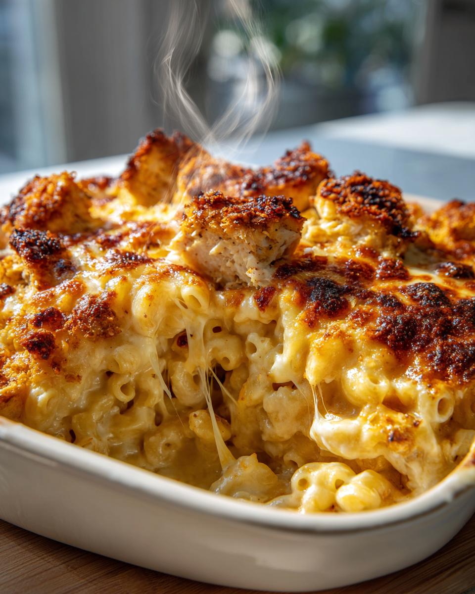 Irresistible Creamy Cajun Chicken Mac and Cheese Bake 7 Creamy Cajun Chicken Mac & Cheese Bake with Garlic Butter Crumbs - detail 3