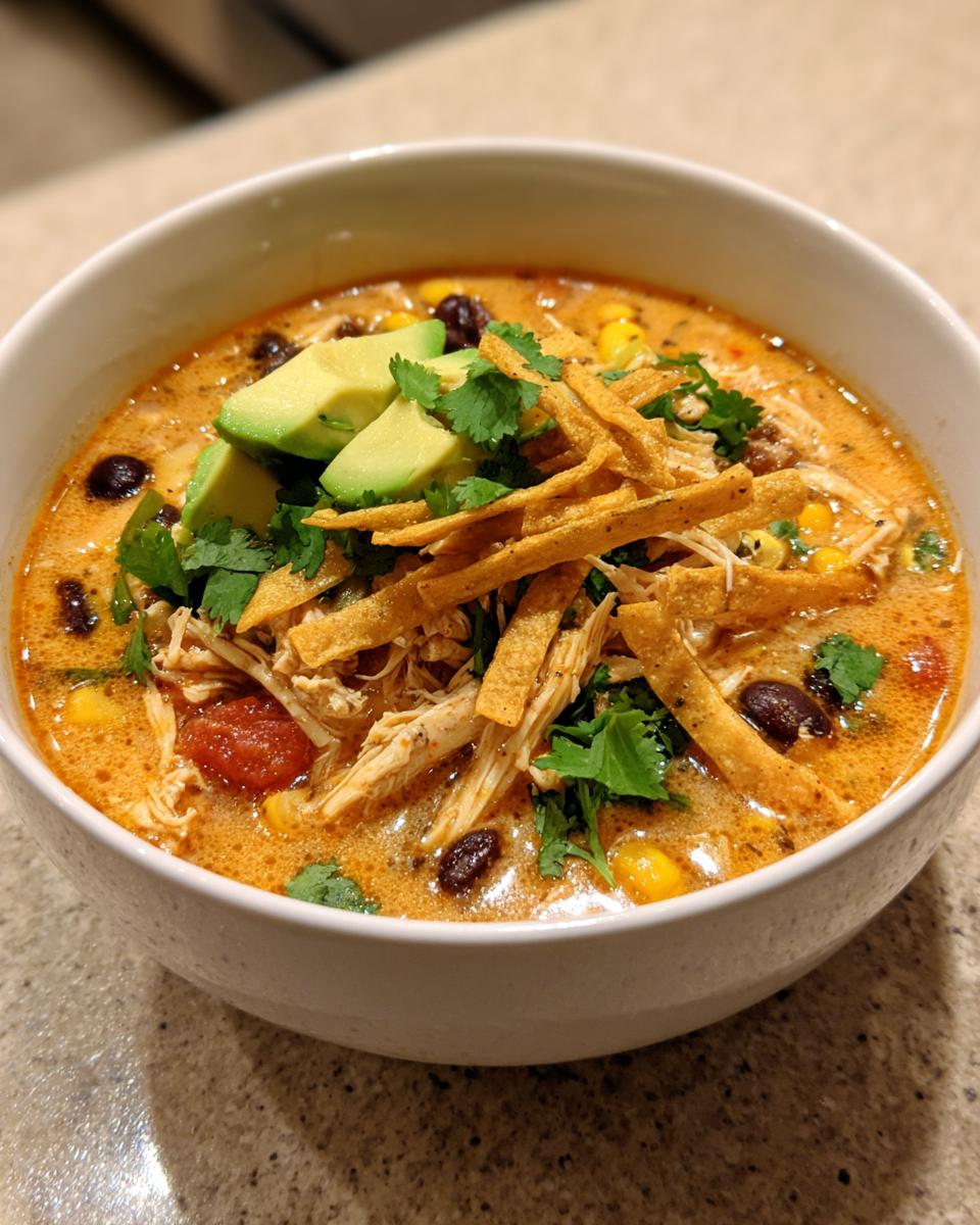 Creamy Chicken Tortilla Soup - detail 2