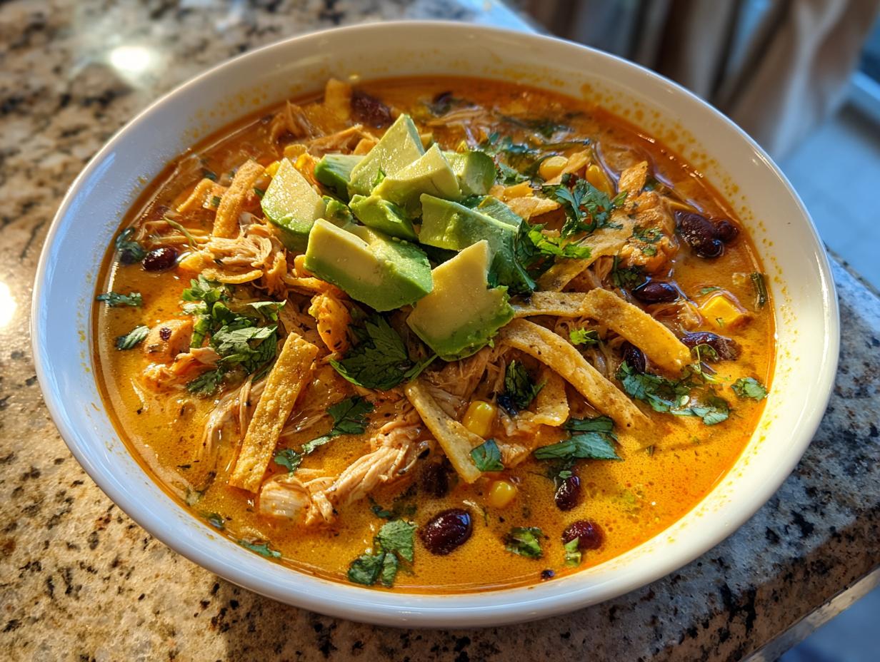 Creamy Chicken Tortilla Soup
