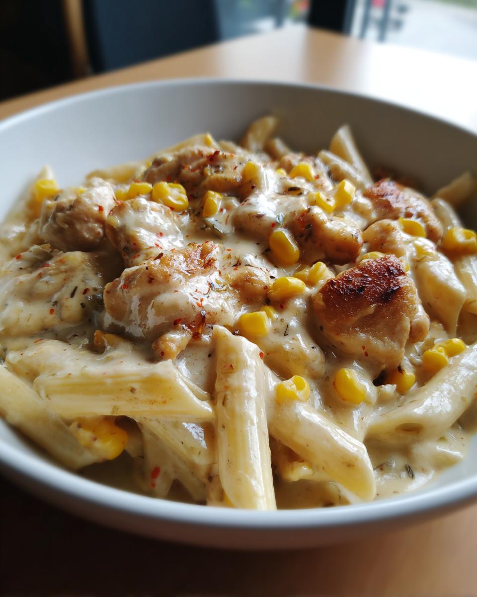 25-Minute Creamy Chicken and Corn Pasta That Thrills Tastebuds 8 Creamy Chicken and Corn Pasta - detail 3