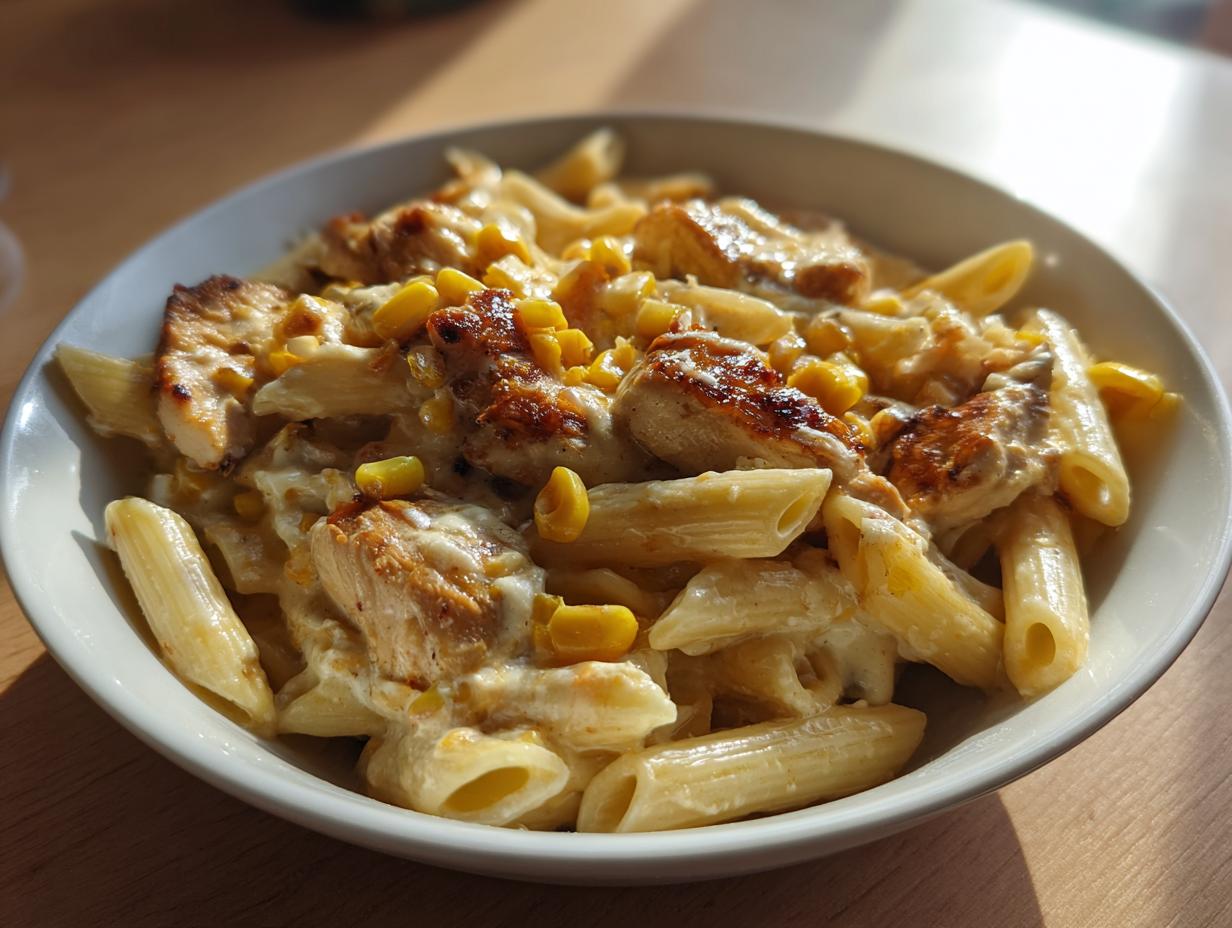Creamy Chicken and Corn Pasta
