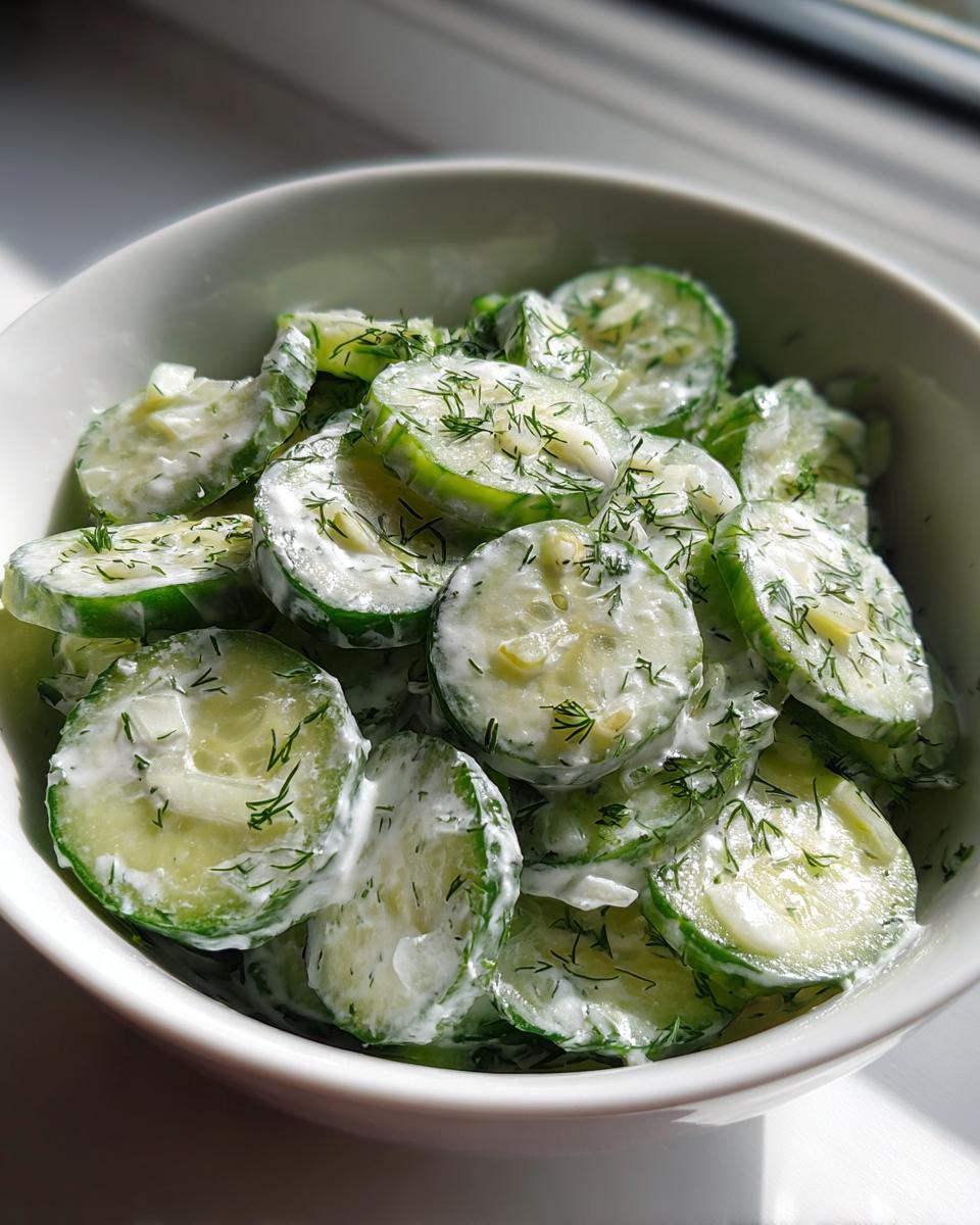 Magical 15-Minute Creamy German Cucumber Salad Recipe 6 Creamy German Cucumber Salad - detail 1
