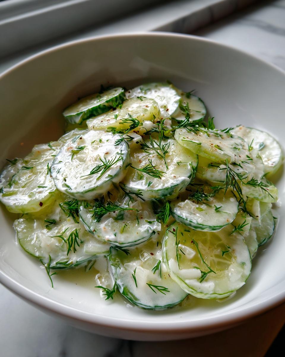 Magical 15-Minute Creamy German Cucumber Salad Recipe 7 Creamy German Cucumber Salad - detail 2