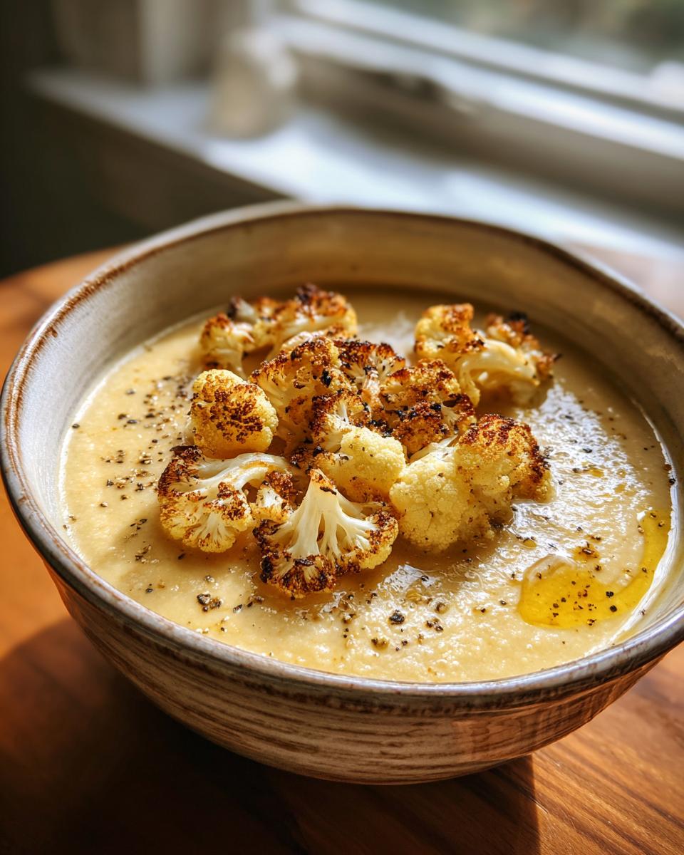 Creamy Roasted Cauliflower Soup: 4 Secrets for Velvety Bliss 6 Creamy Roasted Cauliflower Soup - detail 1