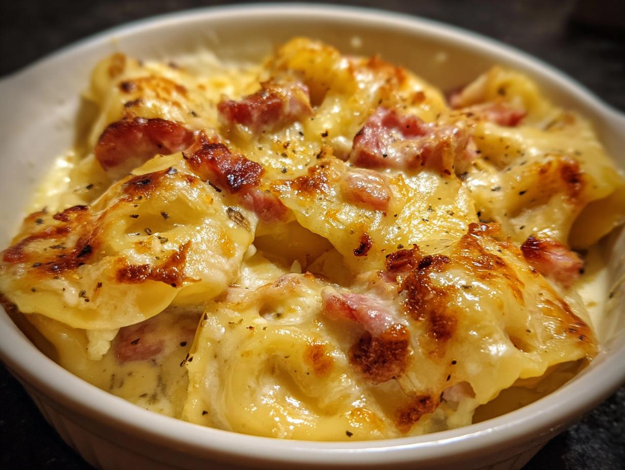 Crockpot Pierogi Casserole with Kielbasa