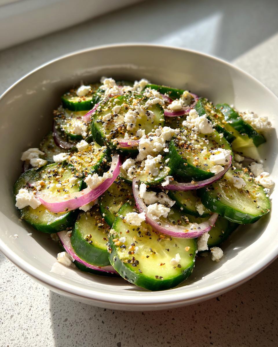 Magical 7-Minute Cucumber Everything Bagel Salad Recipe 6 Cucumber Everything Bagel Salad - detail 1