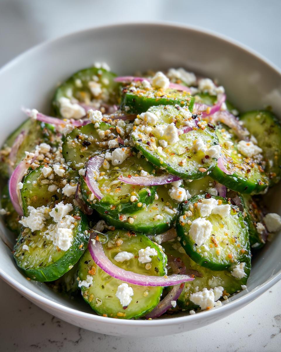 Magical 7-Minute Cucumber Everything Bagel Salad Recipe 8 Cucumber Everything Bagel Salad - detail 3