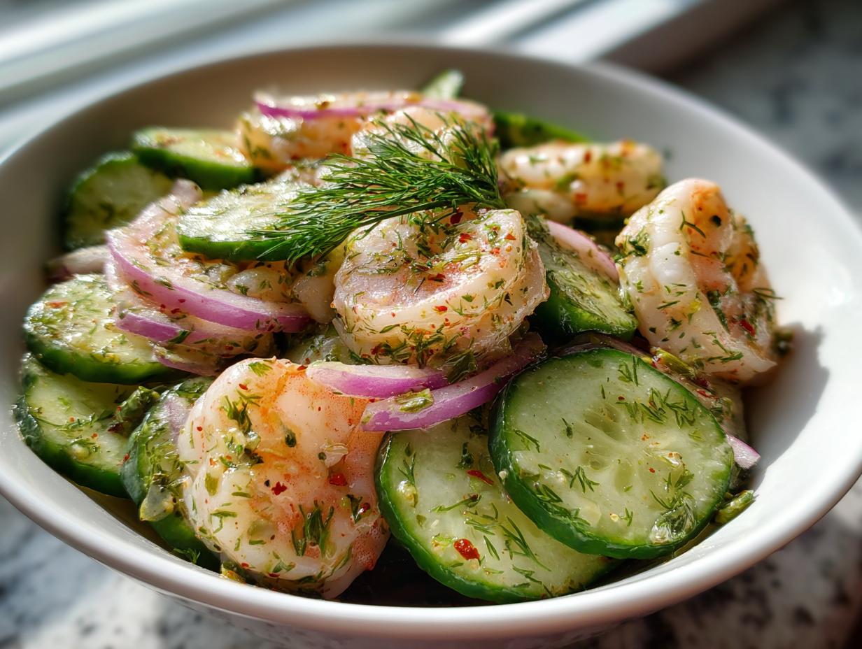 Cucumber Shrimp Salad