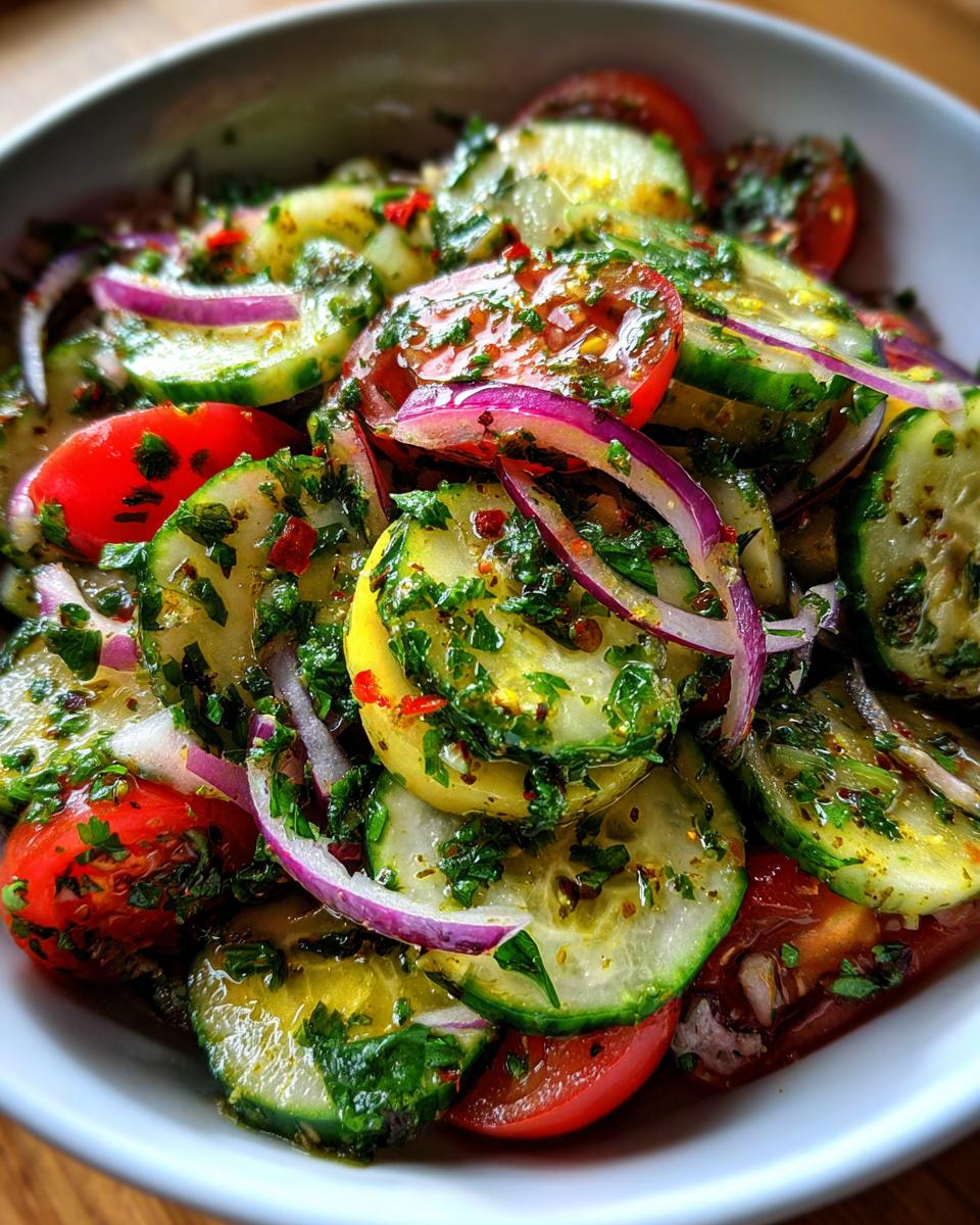 Cucumber Tomato Salad - detail 1