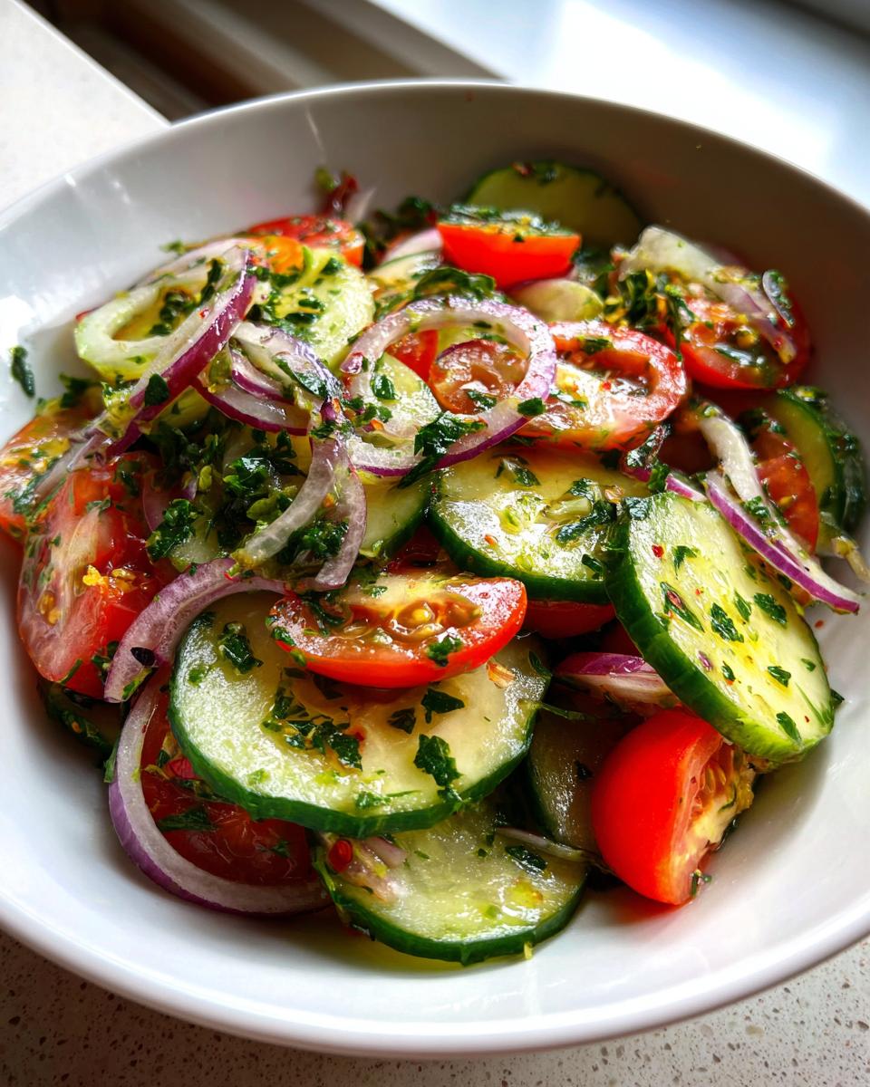 30-Minute Cucumber Tomato Salad Recipe: Refreshing Summer Bliss! 7 Cucumber Tomato Salad - detail 2