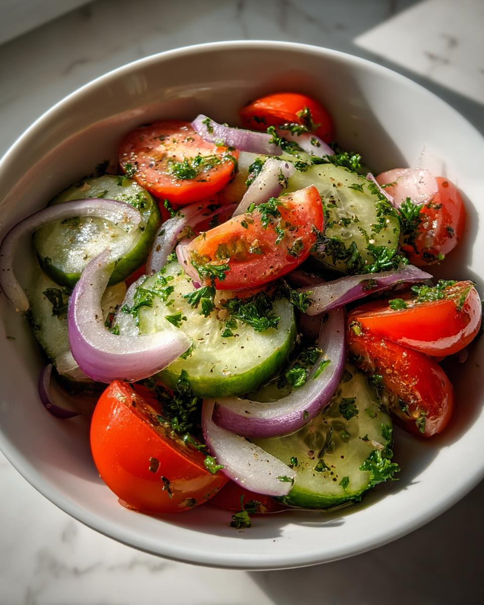 30-Minute Cucumber Tomato Salad Recipe: Refreshing Summer Bliss! 8 Cucumber Tomato Salad - detail 3