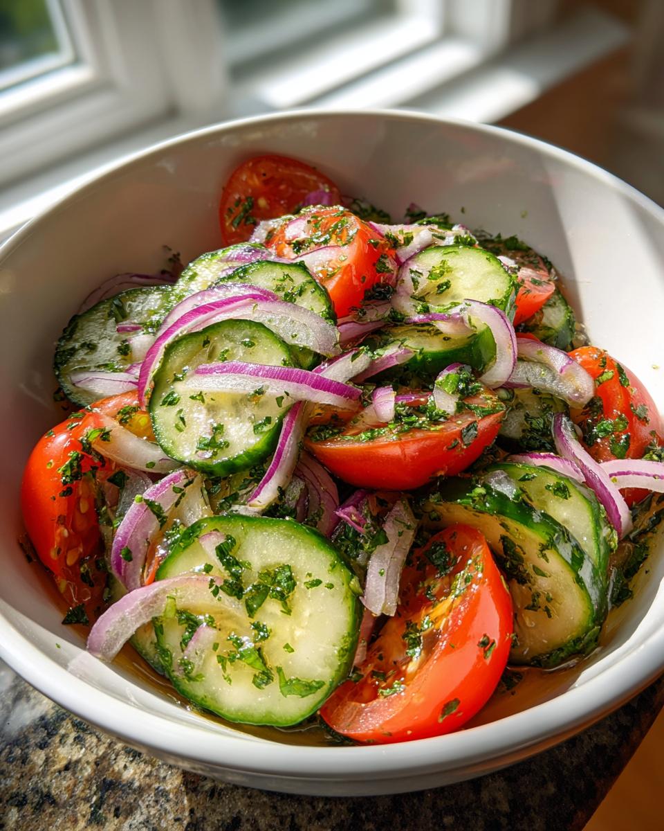 30-Minute Cucumber Tomato Salad Recipe: Refreshing Summer Bliss! 9 Cucumber Tomato Salad - detail 4