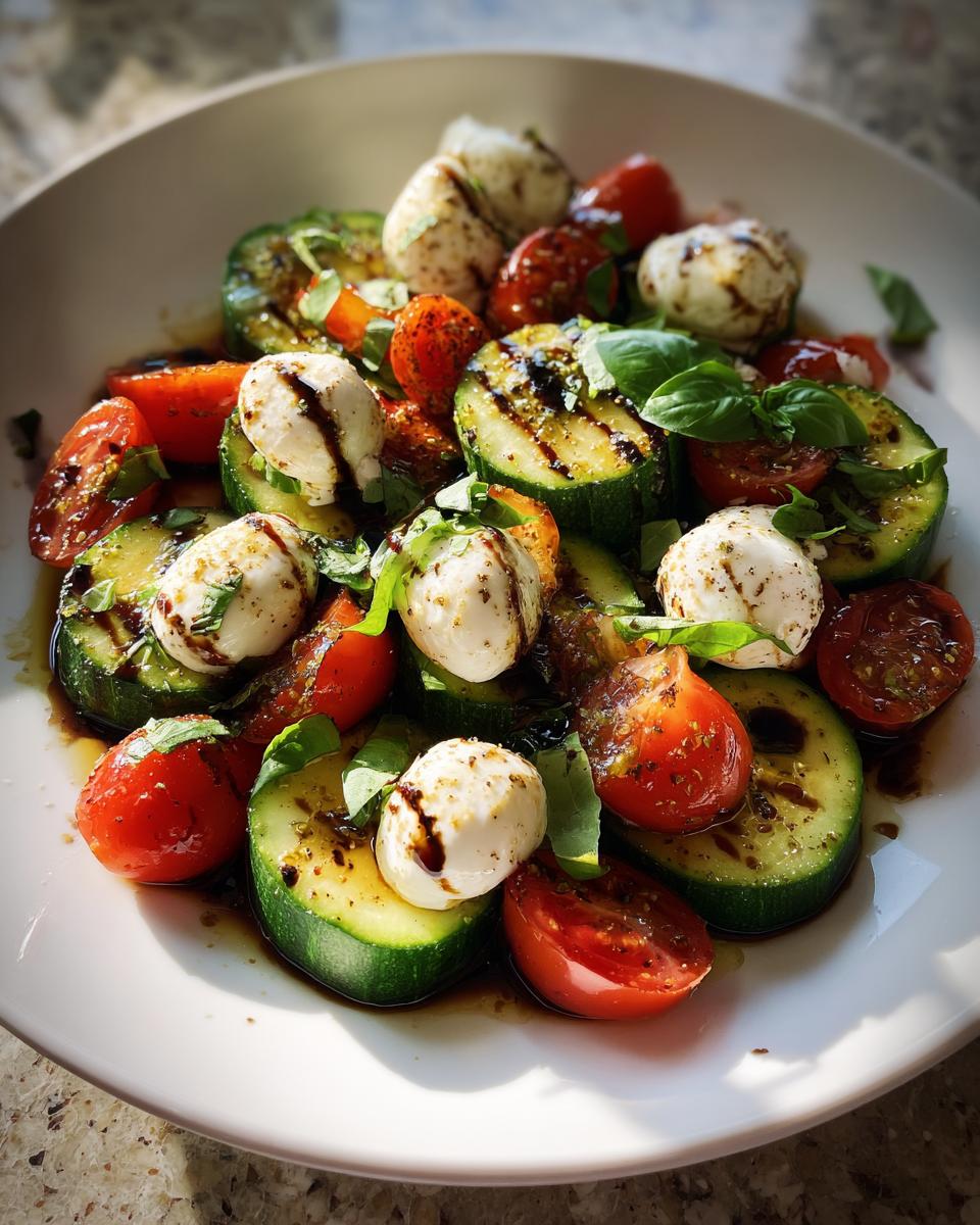 Easy Cucumber Caprese Salad - detail 3
