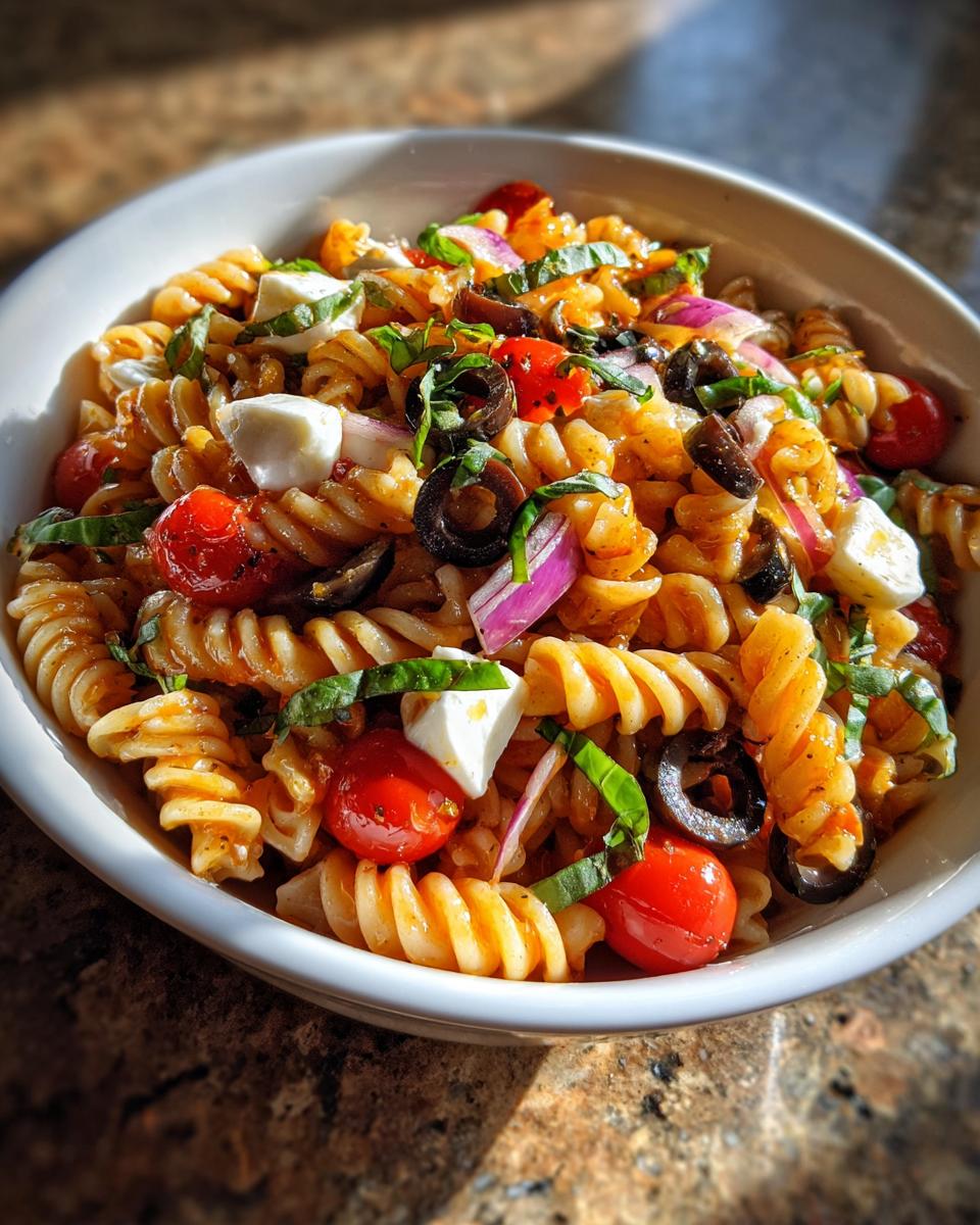 Easy Italian Pasta Salad in 25 Minutes: A Lazy Chef’s Dream 7 Easy Italian Pasta Salad - detail 2