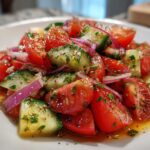 Refreshing Easy Tomato Cucumber Salad Ready in 10 Minutes 10 Easy Tomato Cucumber Salad