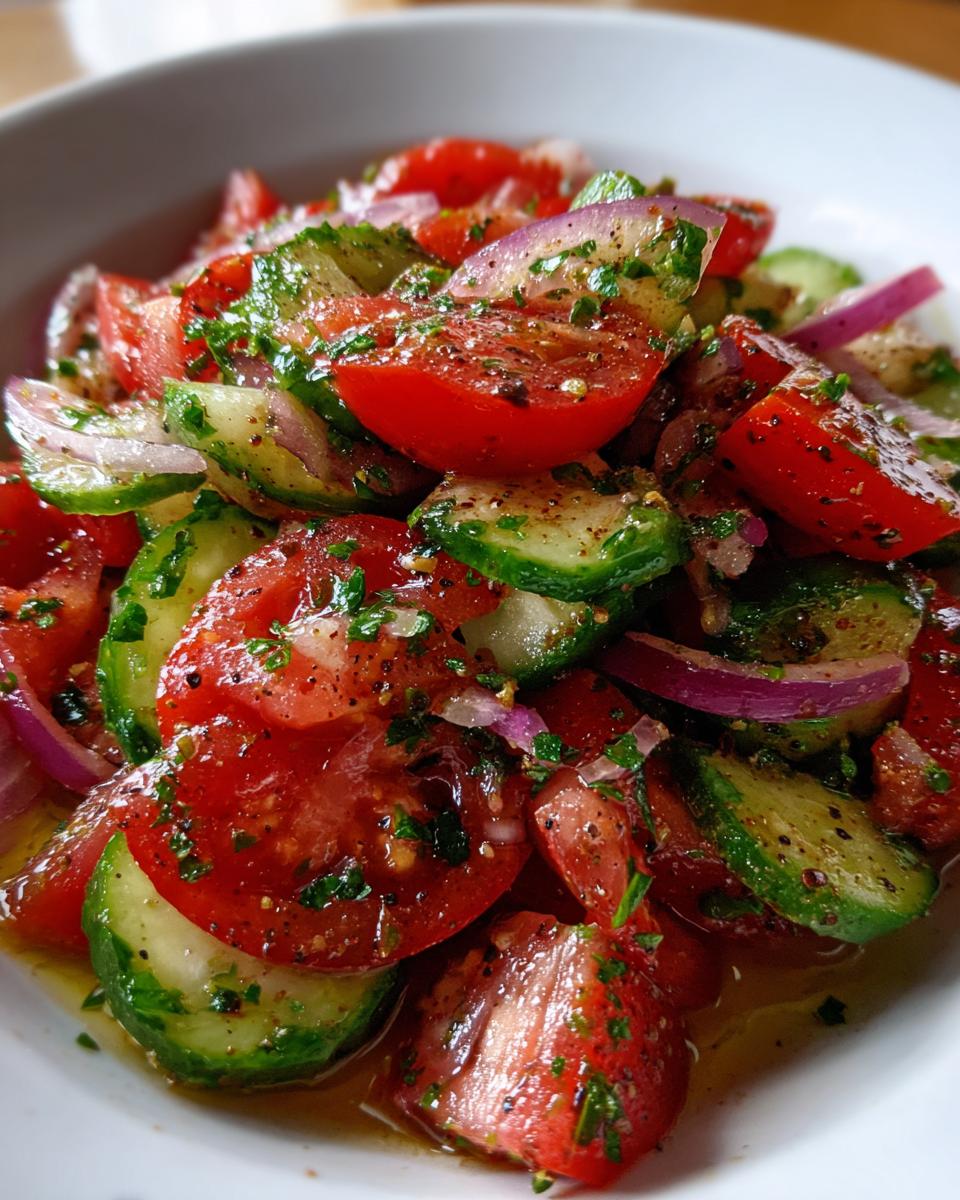 Refreshing Easy Tomato Cucumber Salad Ready in 10 Minutes 7 Easy Tomato Cucumber Salad - detail 2