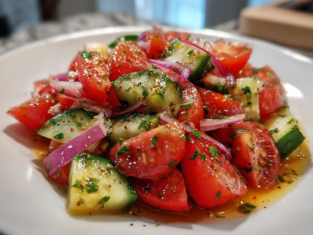 Easy Tomato Cucumber Salad