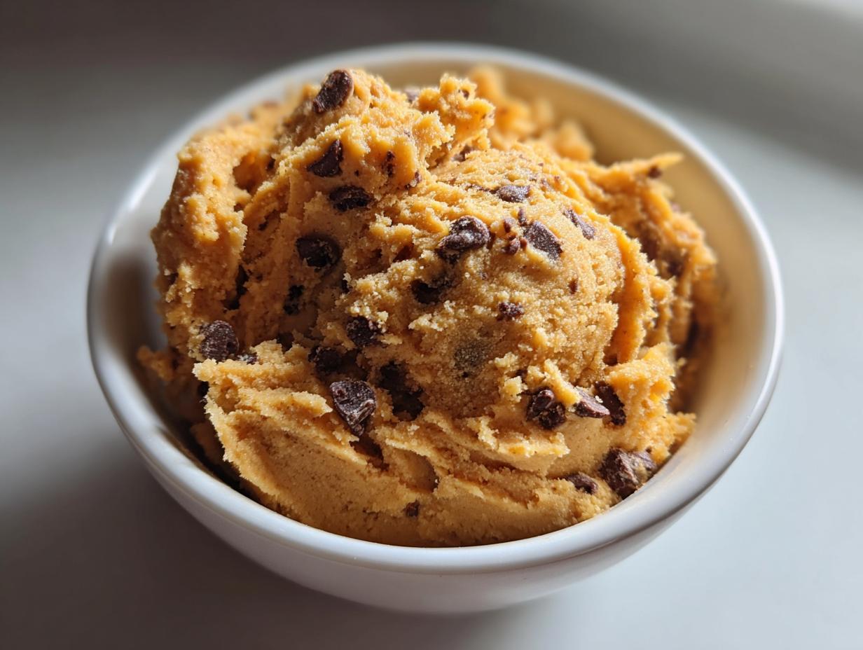 Edible Pumpkin Cookie Dough