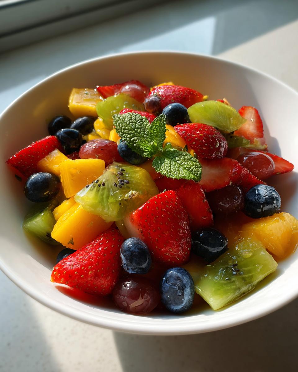 10-Minute Honey Lime Fruit Salad for Refreshing Bliss 6 Fruit Salad with honey lime dressing - detail 2